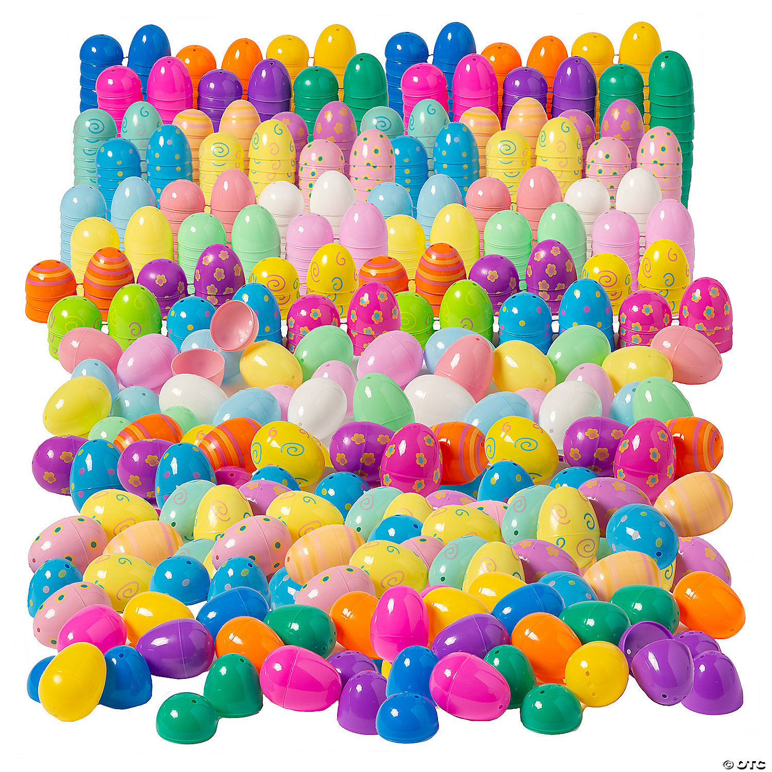 Mega Patterned Pastel & Bright Easter Egg Kit 864pcs